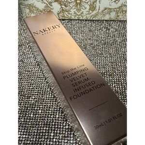 New Nakery Beauty Skip The Line Plumping Velvet Serum Foundation Light Makeup